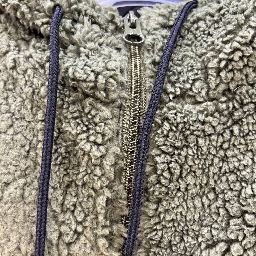 NWT Zyia Active Women's Long Hooded Teddy Jacket Lined Size Small Olive - Picture 8 of 13